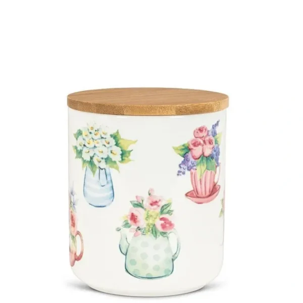 Abbott Canister, Small - Flower Teacups - Little Painter Art | Exploring the Endless Possibilities of Art Cheap