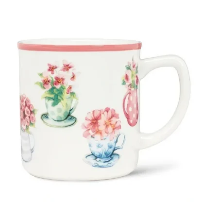 Abbott Ceramic Mug 14oz Teacup Flowers - Little Painter Art | Exploring the Endless Possibilities of Art Cheap