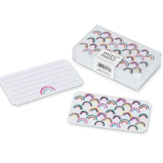 Abbott Mini Memo Notecards 50pk - Rainbows - Little Painter Art | Exploring the Endless Possibilities of Art Fashion