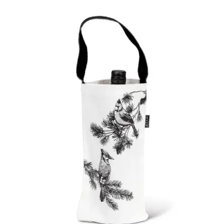 Abbott Wine Bottle Tote Bag - Winter Birds - Little Painter Art | Exploring the Endless Possibilities of Art Cheap