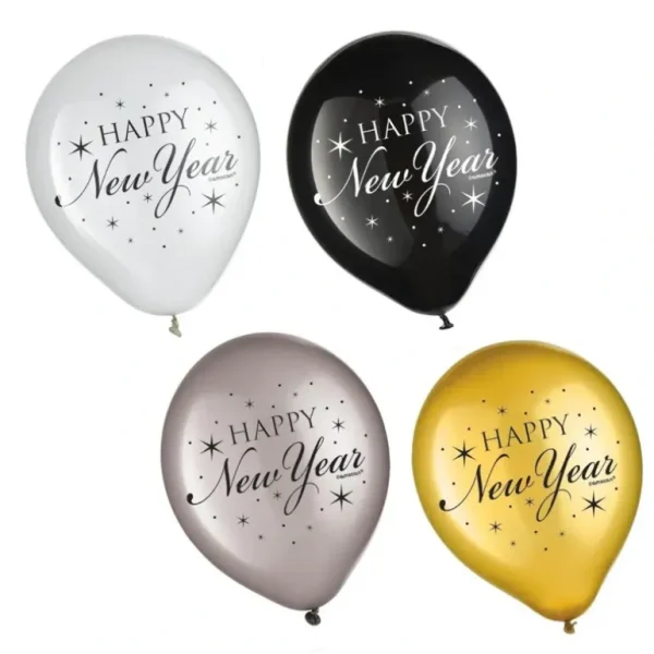 Amscan Balloons 15pk "Happy New Year" - Little Painter Art | Exploring the Endless Possibilities of Art Flash Sale
