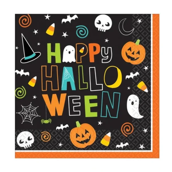 Amscan Beverage Napkins 125pk Halloween Friends - Little Painter Art | Exploring the Endless Possibilities of Art Best Sale