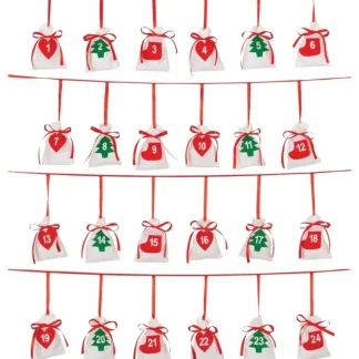 Amscan Christmas Advent Pouch Garland 10ft - Little Painter Art | Exploring the Endless Possibilities of Art Shop