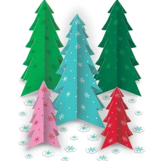 Amscan Holiday Decor - Paper Slotted Trees - Little Painter Art | Exploring the Endless Possibilities of Art Online
