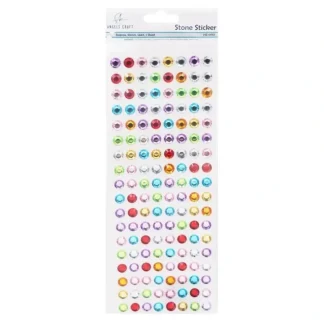 Angels Craft Rhinestone Stickers - Round Multcolour - Little Painter Art | Exploring the Endless Possibilities of Art Best Sale