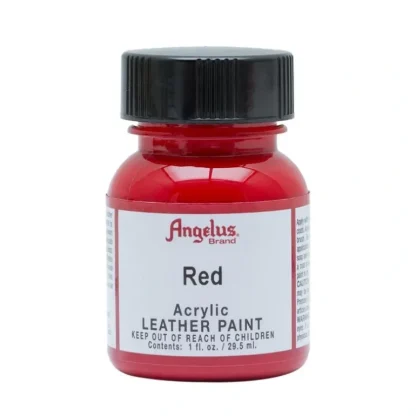 Angelus Acrylic Leather Paint 1oz Red - Little Painter Art | Exploring the Endless Possibilities of Art Online