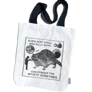 Arcane Bullshit Tote Bag - Ponder the Infinite Raccoon - Little Painter Art | Exploring the Endless Possibilities of Art New