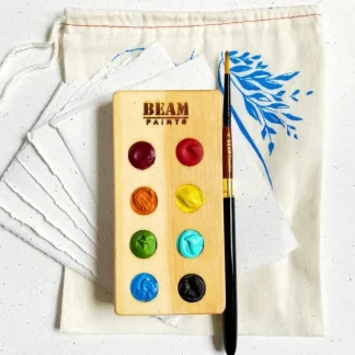 Beam Paints Tisgehdah All Ages Watercolour Set in Wood Palette - Little Painter Art | Exploring the Endless Possibilities of Art Outlet