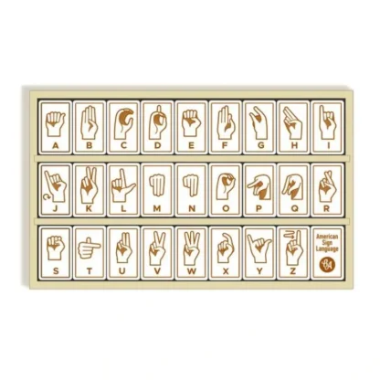 Beginagain Sign Language Alphabet Tiles 26pc - Little Painter Art | Exploring the Endless Possibilities of Art Best