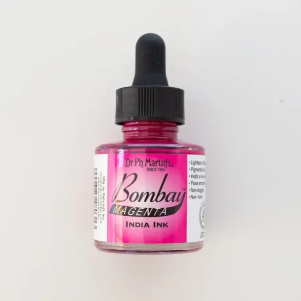 Bombay Ink Dr. Ph. Martin's Magenta - Little Painter Art | Exploring the Endless Possibilities of Art New