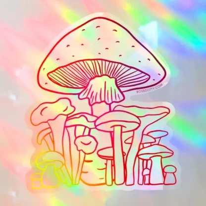 Boss Dotty Suncatcher Sticker - Mushroom - Little Painter Art | Exploring the Endless Possibilities of Art Clearance