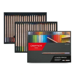 Caran d'Ache Dry Pastel Pencils - Set of 40 - Little Painter Art | Exploring the Endless Possibilities of Art Sale