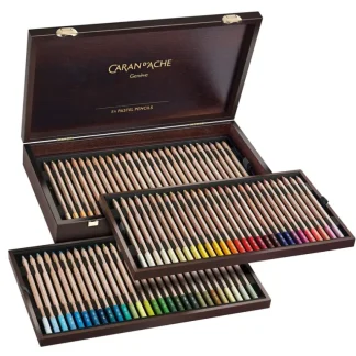 Caran d'Ache Dry Pastel Pencils - Wooden Box Set of 84 - Little Painter Art | Exploring the Endless Possibilities of Art Cheap
