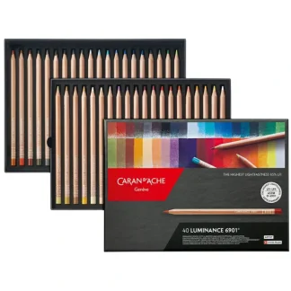 Caran d'Ache LUMINANCE 6901 Artists' Colouring Pencils - Set of 40 - Little Painter Art | Exploring the Endless Possibilities of Art Best