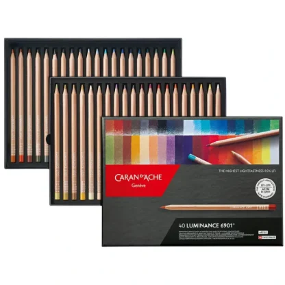 Caran d'Ache LUMINANCE 6901 Artists' Colouring Pencils - Set of 40 - Little Painter Art | Exploring the Endless Possibilities of Art Best
