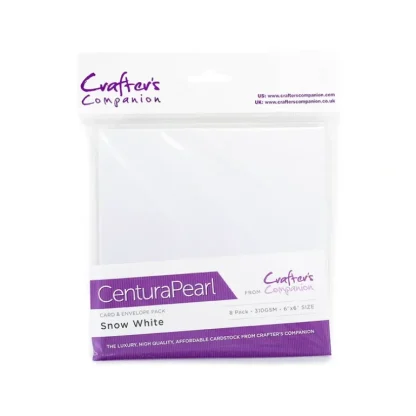 Centura Pearl Card & Envelope 8PK - 6x6 - Snow White - Little Painter Art | Exploring the Endless Possibilities of Art Outlet