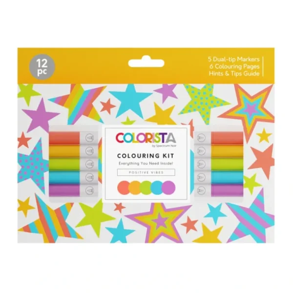 Colorista - Colouring Kit - Positive Vibes 12pc - Little Painter Art | Exploring the Endless Possibilities of Art Sale