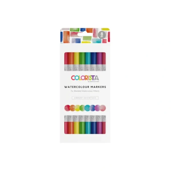 Colorista - Watercolour Marker - Vibrant Essentials 8pc - Little Painter Art | Exploring the Endless Possibilities of Art Clearance