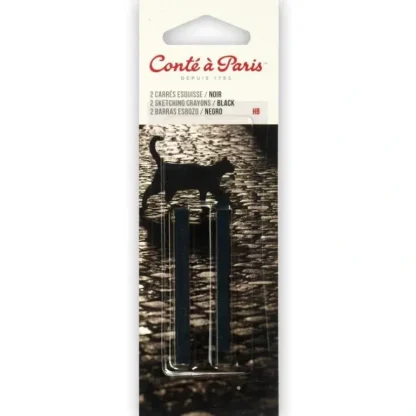 Cont Paris Carrs Sketching Crayon Sticks 2pk Black HB - Little Painter Art | Exploring the Endless Possibilities of Art Store