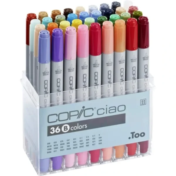 COPIC Ciao Marker Set of 36 Colours Set B - Little Painter Art | Exploring the Endless Possibilities of Art Clearance