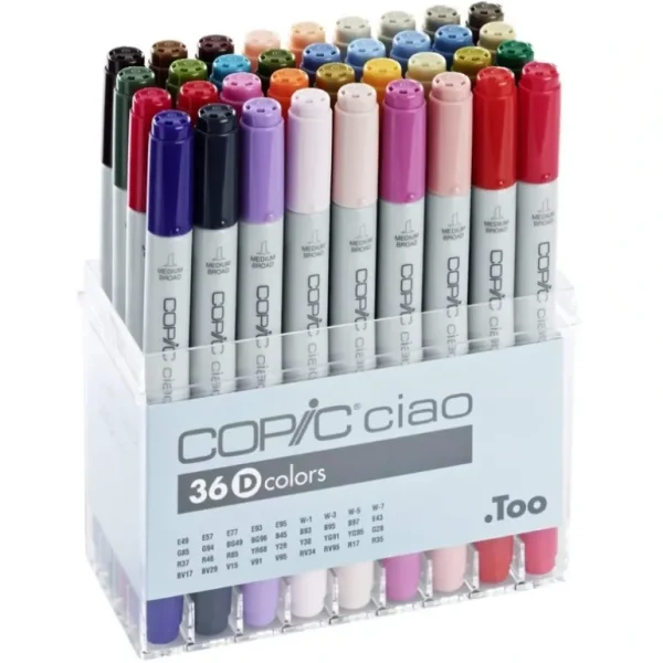COPIC Ciao Marker Set of 36 Colours Set D - Little Painter Art | Exploring the Endless Possibilities of Art Store