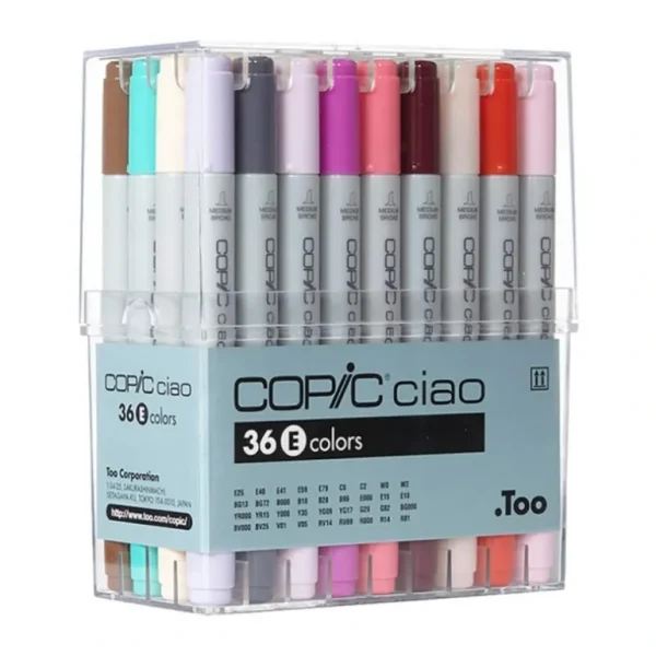 COPIC Ciao Marker Set of 36 Colours Set E - Little Painter Art | Exploring the Endless Possibilities of Art Flash Sale