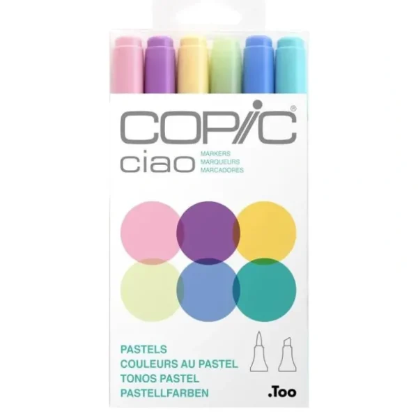 Copic Ciao Marker Set Pastel 6pk - Little Painter Art | Exploring the Endless Possibilities of Art Discount
