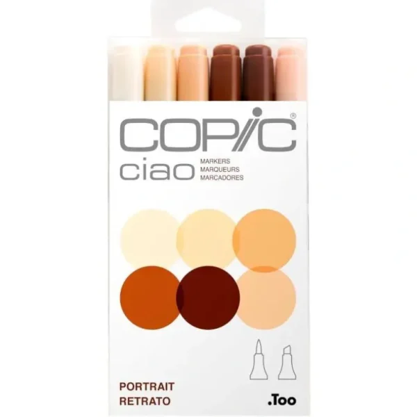 Copic Ciao Marker Set Portrait 6pk - Little Painter Art | Exploring the Endless Possibilities of Art New