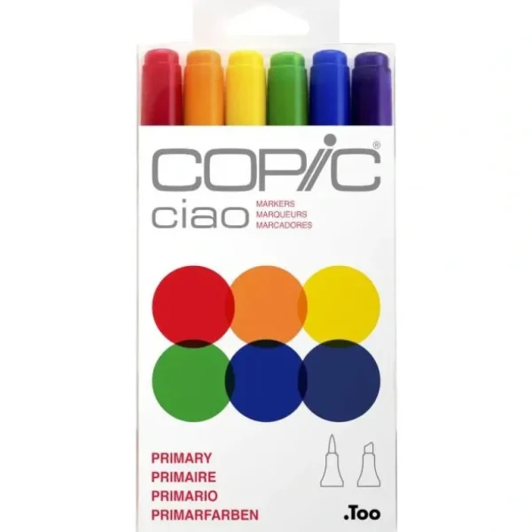 Copic Ciao Marker Set Primary 6pk - Little Painter Art | Exploring the Endless Possibilities of Art Cheap