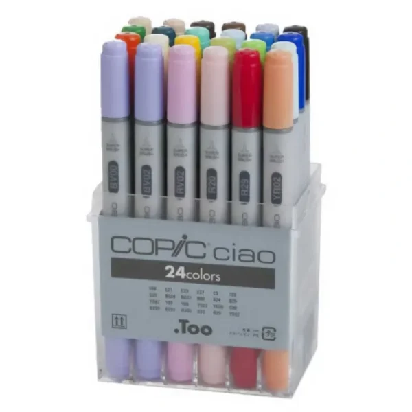 COPIC Ciao Markers - Set of 24 Basic Colours - Little Painter Art | Exploring the Endless Possibilities of Art Best Sale