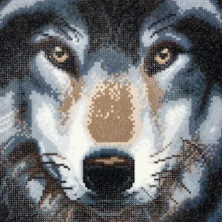 Craft Buddy DIY Crystal Art Medium Framed Kit - Wolf - Little Painter Art | Exploring the Endless Possibilities of Art Online