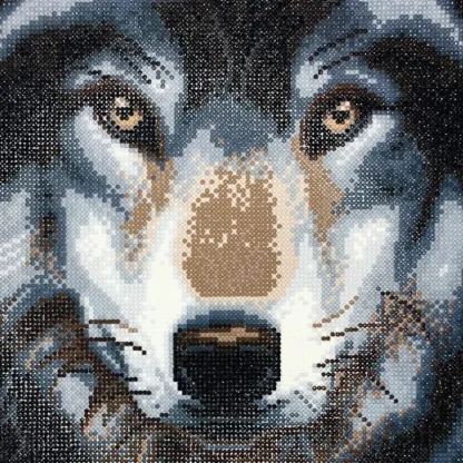 Craft Buddy DIY Crystal Art Medium Framed Kit - Wolf - Little Painter Art | Exploring the Endless Possibilities of Art Online