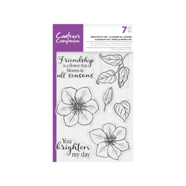 Crafter's Companion - Photopolymer Stamp - Brighten My Day - Little Painter Art | Exploring the Endless Possibilities of Art Online