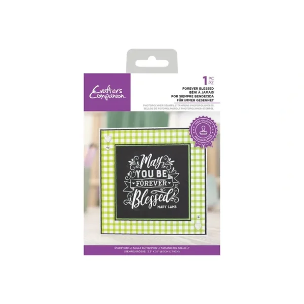 Crafter's Companion - Photopolymer Stamp - Forever Blessed - Little Painter Art | Exploring the Endless Possibilities of Art Fashion