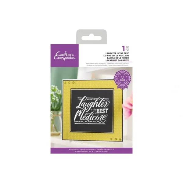 Crafter's Companion - Photopolymer Stamp - Laughter is the best - Little Painter Art | Exploring the Endless Possibilities of Art Store