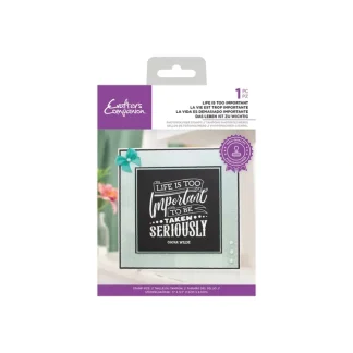 Crafter's Companion - Photopolymer Stamp - Life is too important - Little Painter Art | Exploring the Endless Possibilities of Art Best Sale