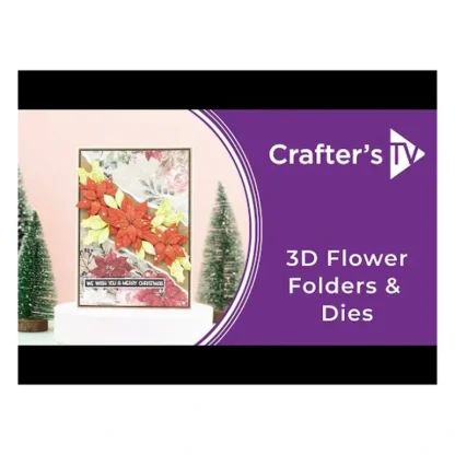 Crafters Companion 6 x 9 3D Folder & Metal Die - Poinsettia Season - Little Painter Art | Exploring the Endless Possibilities of Art Shop