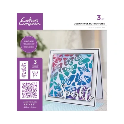 Crafters Companion Stencil Set - Delightful Butterflies - Little Painter Art | Exploring the Endless Possibilities of Art Fashion