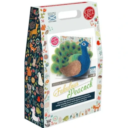 Crafty Kit Co. Needle Felting Kit - Fabulous Peacock - Little Painter Art | Exploring the Endless Possibilities of Art Hot