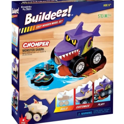 Creativity for Kids Buildeez! Model Kit - Chomper Shark Monster Truck - Little Painter Art | Exploring the Endless Possibilities of Art Cheap