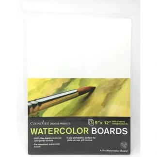 Crescent Cold Pressed Watercolour Board 3pk 9"x12" - Little Painter Art | Exploring the Endless Possibilities of Art Cheap
