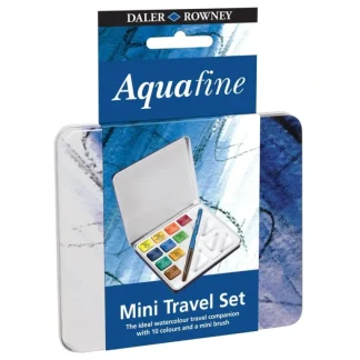 Daler-Rowney Aquafine Mini Travel Set - METAL TIN - Little Painter Art | Exploring the Endless Possibilities of Art Online