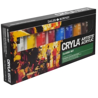 Daler-Rowney Cryla Artists Acrylic Paints - Classic Set of 8 x 75ml - Little Painter Art | Exploring the Endless Possibilities of Art Online