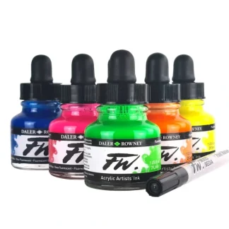 Daler-Rowney FW Acrylic Ink Neon Set - Little Painter Art | Exploring the Endless Possibilities of Art New