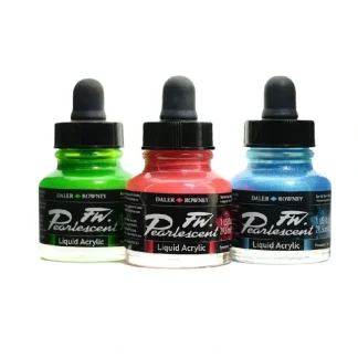 Daler-Rowney FW Pearlescent Inks 29.5ml - Little Painter Art | Exploring the Endless Possibilities of Art Cheap