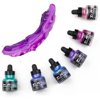 Daler-Rowney FW Pearlescent Liquid Acrylic Inks Ind. Colours - 29.5ml Bottles - Little Painter Art | Exploring the Endless Possibilities of Art Best Sale
