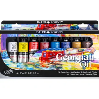 Daler-Rowney Georgian Oil Classic Set - 8 x 75ml Tubes - Little Painter Art | Exploring the Endless Possibilities of Art Cheap