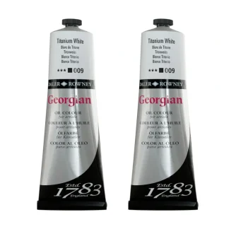 Daler-Rowney Georgian Oil Colour - Titanium White TWIN PACK - 2 x 225ml - Little Painter Art | Exploring the Endless Possibilities of Art Fashion