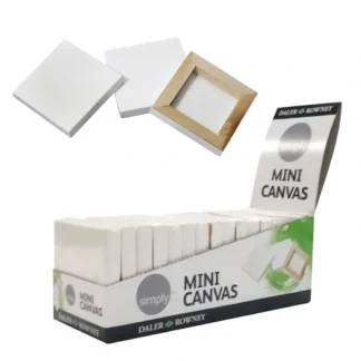 Daler-Rowney Mini Canvas Squares - 2.5x2.5" (6.35cm approx.) - Pack of 16 - Little Painter Art | Exploring the Endless Possibilities of Art Best