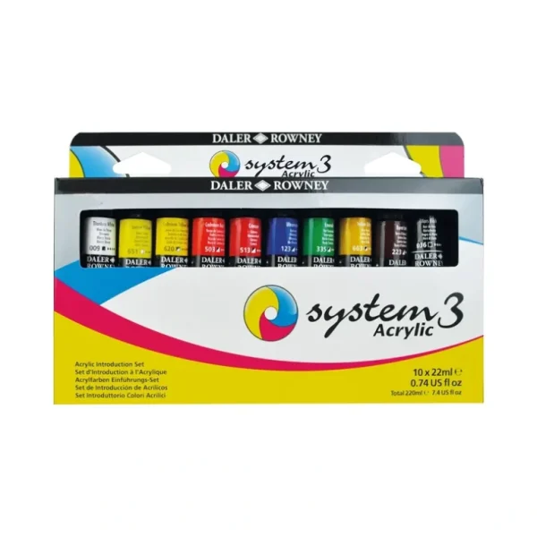 Daler-Rowney System3 Acrylic Introductory Set - Little Painter Art | Exploring the Endless Possibilities of Art Outlet
